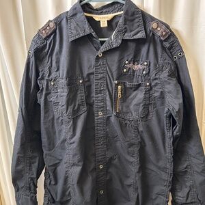 Decree Men's Black Utility Shirt